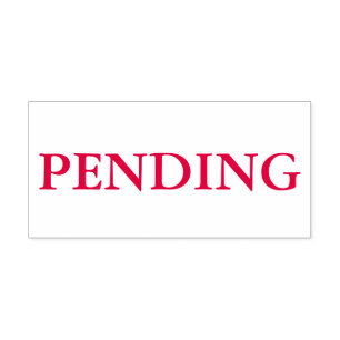 Red Pending Self-inking Stamp