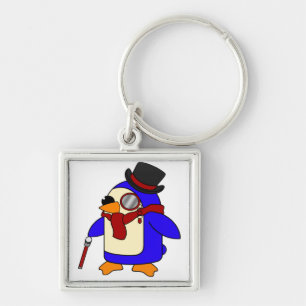 Red penguin key ring