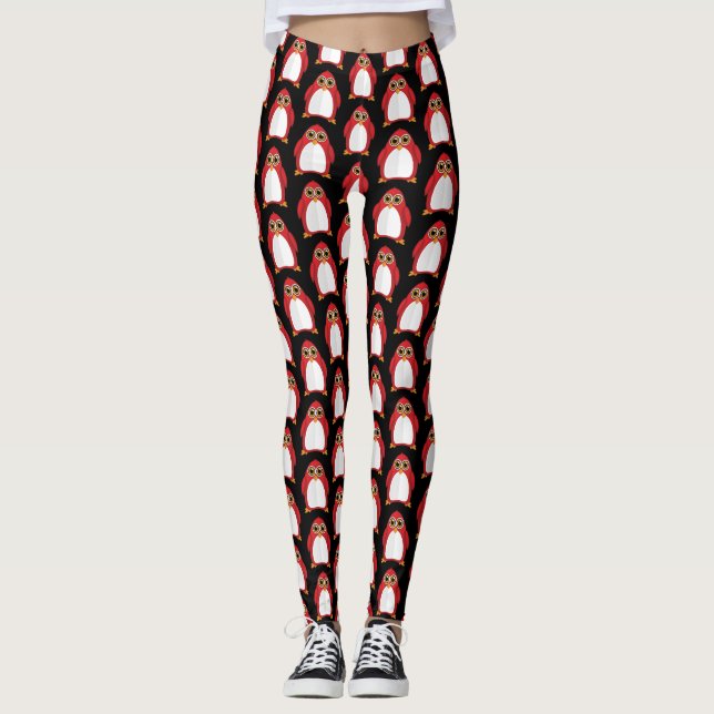 Red Penguin Leggings (Front)