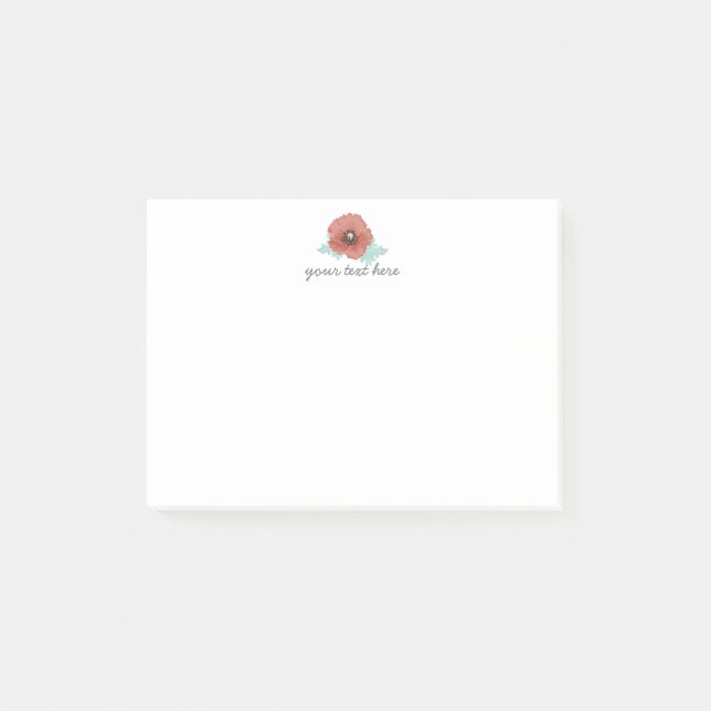 Red Peonies Notes (Front)