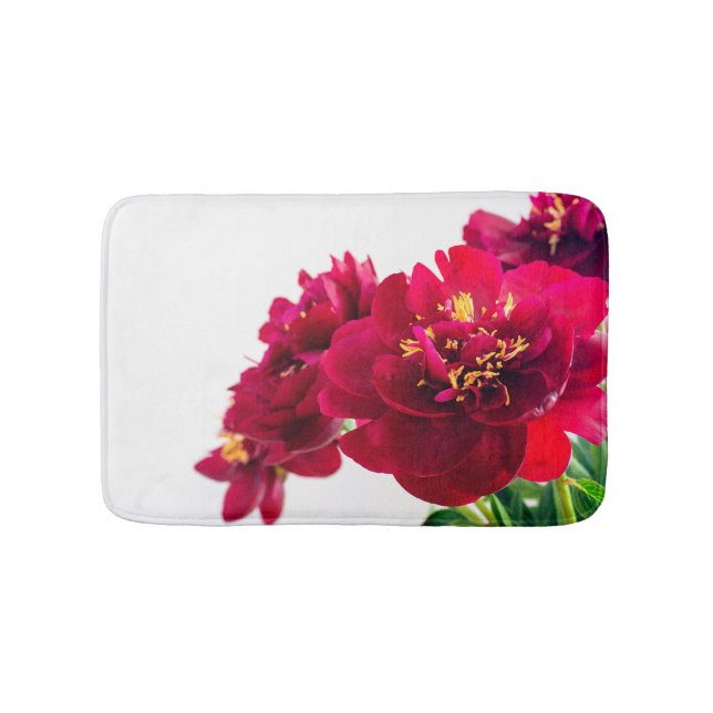 Red Peony Bath mat (Front)