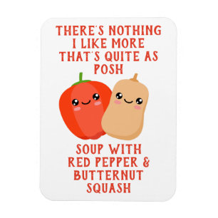 red pepper and butternut squash soup magnet
