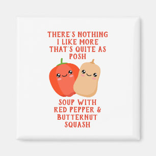 red pepper and butternut squash soup magnet