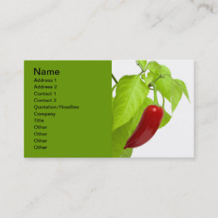 Red pepper business card
