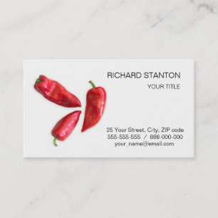 Red pepper business card