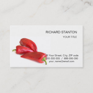 Red pepper business card