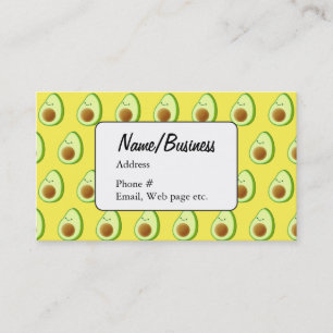 Red Pepper Cartoon Pattern Business Card