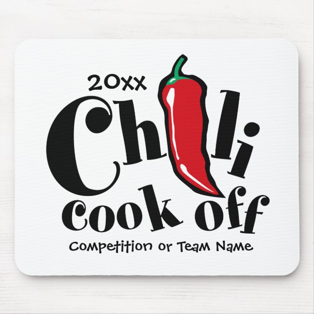 Red Pepper Chilli Cook Off Contest Mouse Pad (Front)