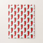 Red Pepper Diva Cartoon Pattern