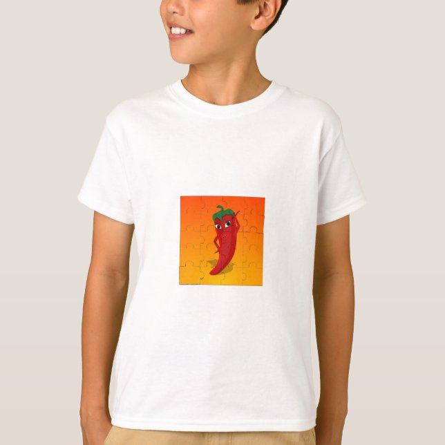 Red Pepper Diva Jigsaw Puzzle T-Shirt (Front)