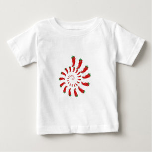 Red Pepper Diva Spiral Baby T-Shirt