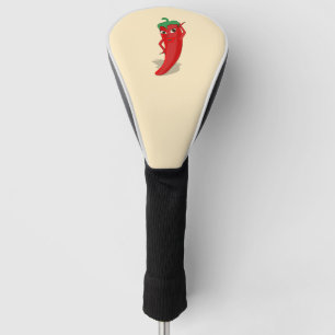 Red Pepper Drawing Custom Golf Head Cover