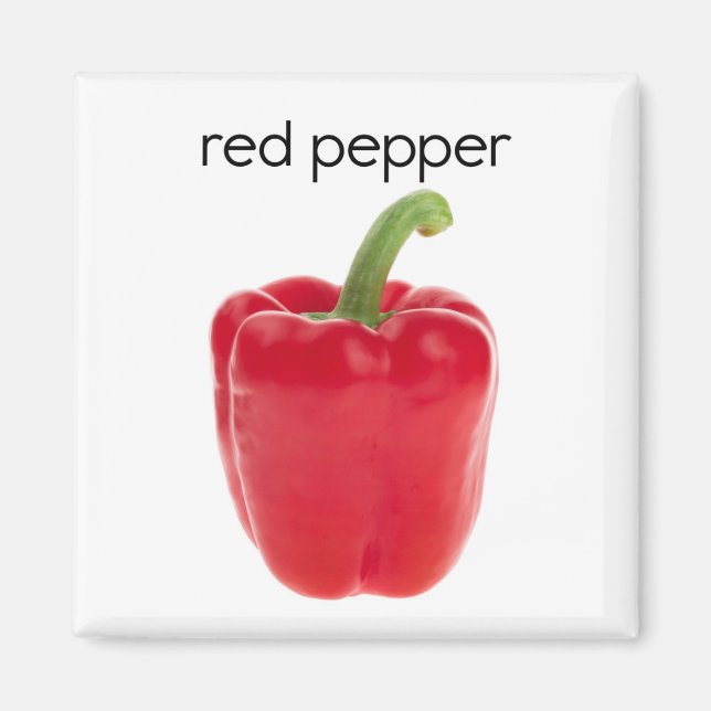 Red Pepper Refrigerator Magnet (Front)