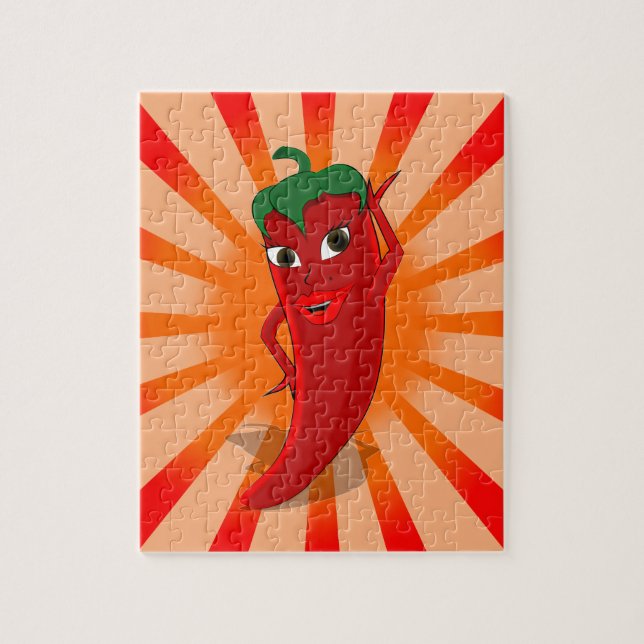 Red Pepper Superstar Jigsaw Puzzle (Vertical)