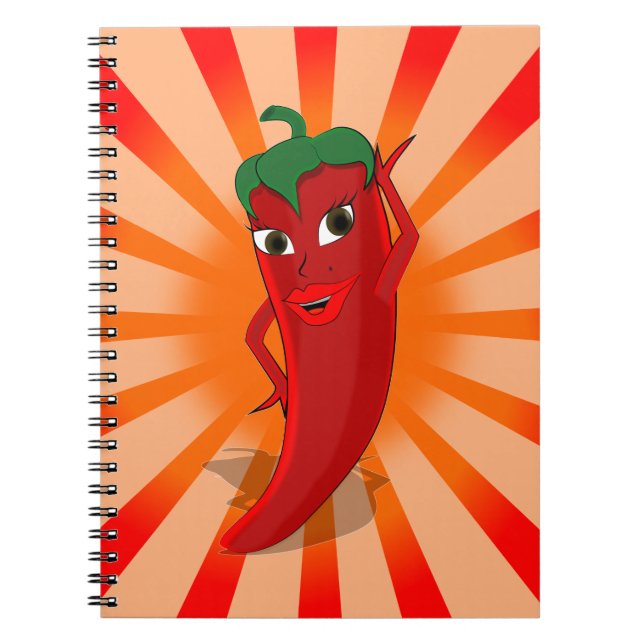 Red Pepper Superstar Notebook (Front)