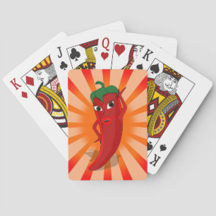 Red Pepper Superstar Playing Cards