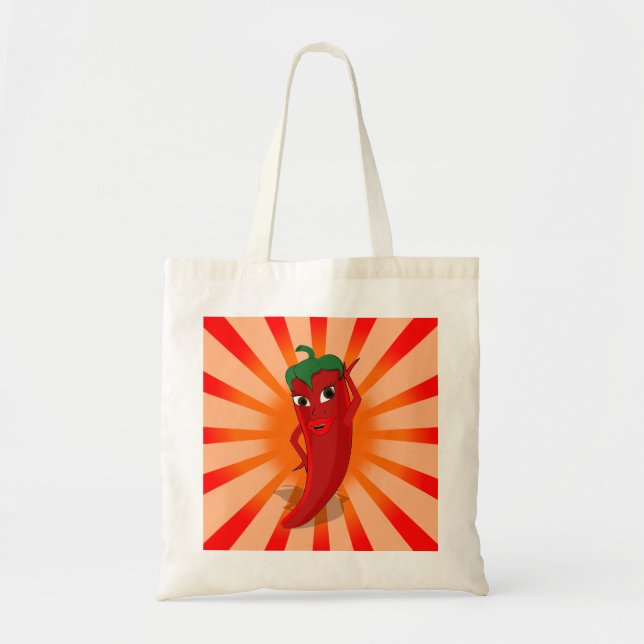 Red Pepper Superstar Tote Bag (Front)