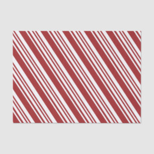 Red Peppermint Stripe Tissue Paper
