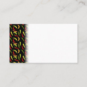 Red Peppers Cinco de Mayo Mexican Hot Spicy Food Business Card