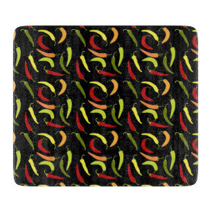 Red Peppers Cinco de Mayo Mexican Hot Spicy Food Cutting Board