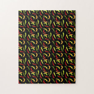 Red Peppers Cinco de Mayo Mexican Hot Spicy Food Jigsaw Puzzle