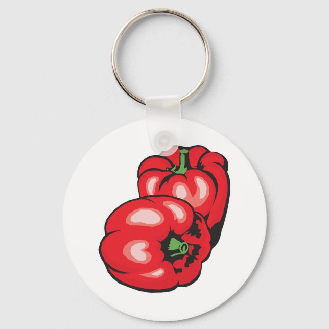 red peppers key ring (Front)