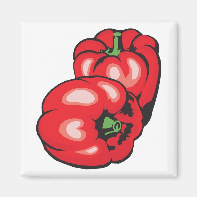 red peppers magnet (Front)