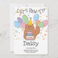 Red Persian Cat Longhair Birthday Party