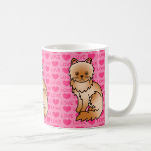 Red Persian Cat Love Coffee Mug