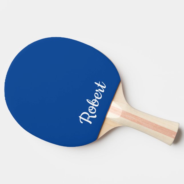 Red Personalised Name Ping Pong Paddle (Side)
