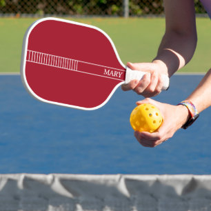 Red Personalised Pickleball Paddle