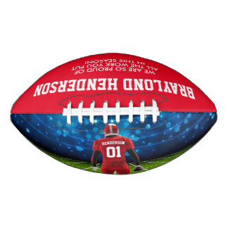 Red Personalised Player Football