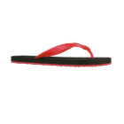 Red Personalised Sand Imprint Men's Flip Flops