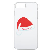 Red Personalised Santa Hat iPhone 7
