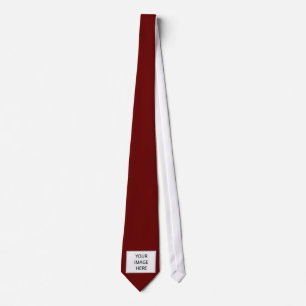 red personalised tie