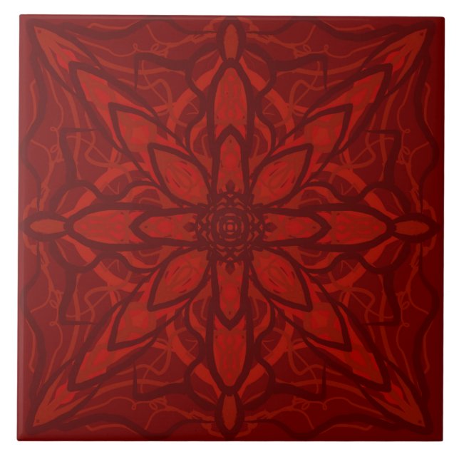 Red petal tile (Front)