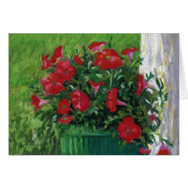"Red Petunias" (Front Horizontal)