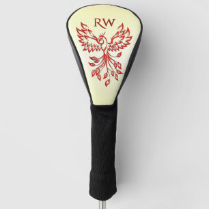 Red Phoenix Rises Golf Head Cover
