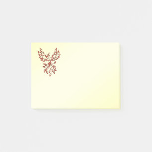 Red Phoenix Rises Post-it Notes