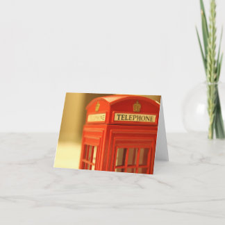 Red Phone Booth Card