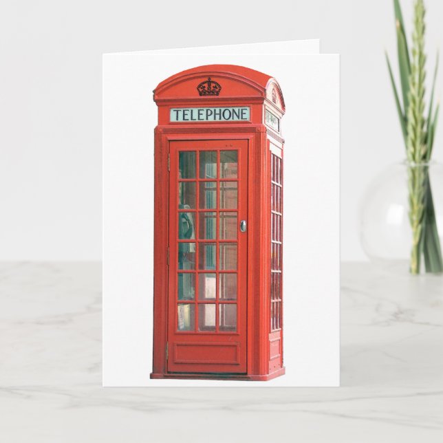 Red Phone Booth Card (Front)