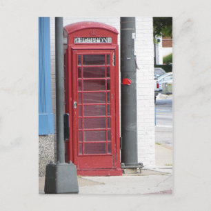Red Phone Booth Postcard