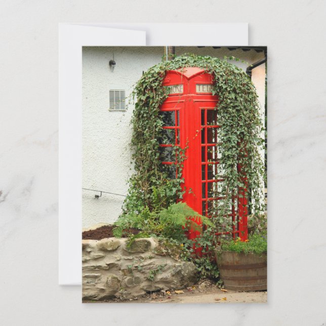 Red phone box Card (Front)