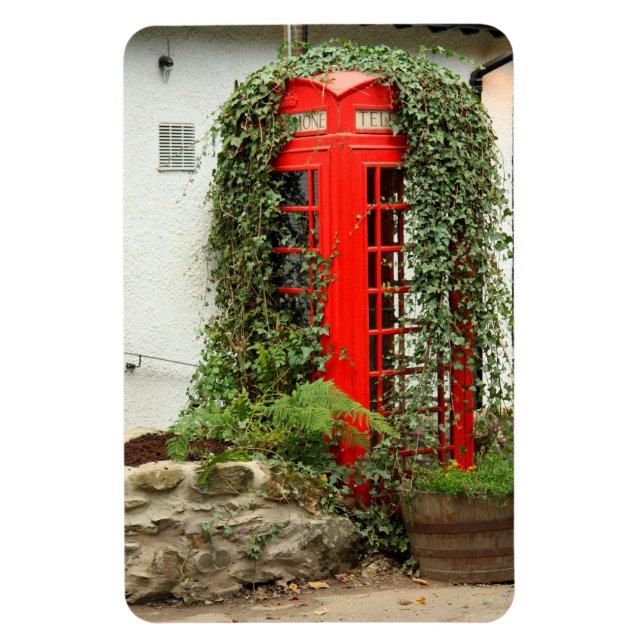 Red phone box magnet (Vertical)