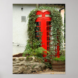 Red phone box poster