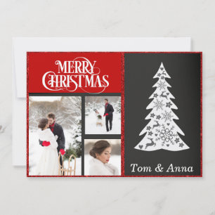 Red Photo Christmas Card