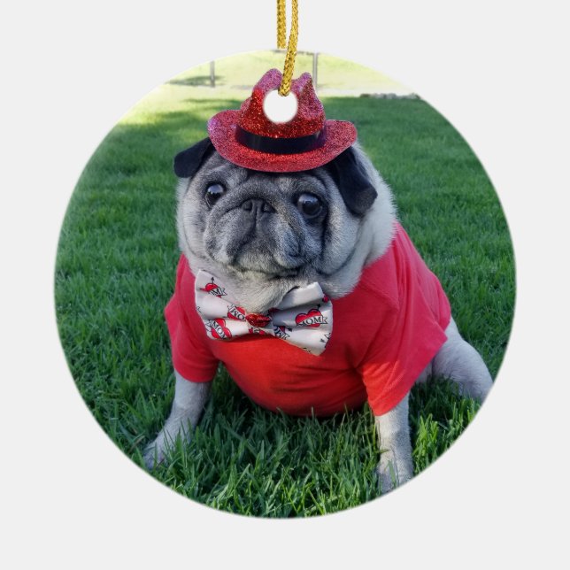 Red Pickles Ornament (Front)