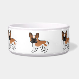 Red Piebald French Bulldog Cute Cartoon Dog
