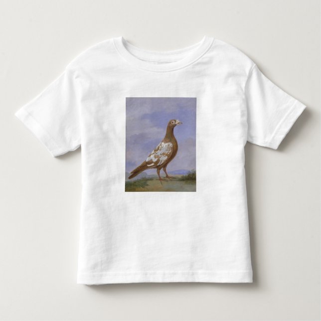Red Pied Carrier Pigeon (oil on canvas) Toddler T-Shirt (Front)