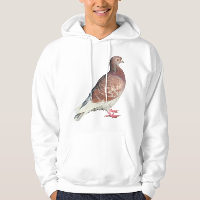 Red Pigeon (isolated) Hoodie (Front)